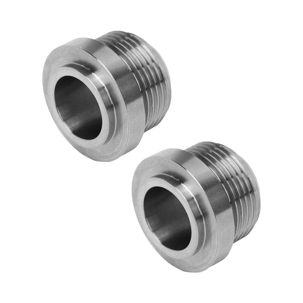 2Pcs Male Weld On Bung AN16 Stainless Steel Weldable Fitting for Fuel Oil Coolant Fluid Turbo Drain Catch Can