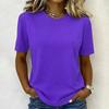Women's Casual and Fashionable Round-neck Short-sleeved -shirt Top