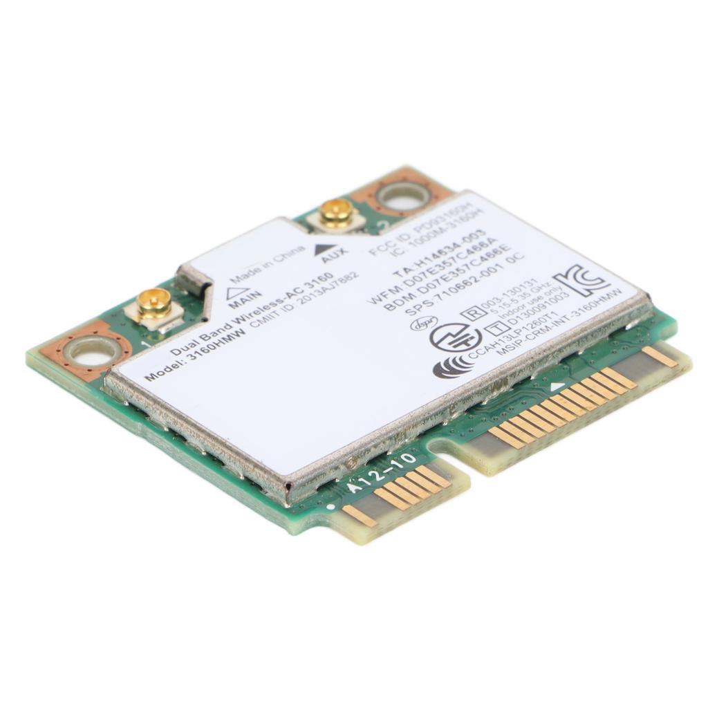 Network Card 433Mbps Dual Band 2.4G 5G 802.11a B g n ac More Capacity Mini PCIE Wireless Network Card