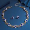 Set di gioielli di moda, collana e orecchini per donne e signore