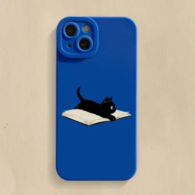 Mischievous Cat Silicone Phone Case For Samsung Galaxy S23 S22 Ultra S21 Plus S20 FE Note 20 A13 A23 A33 A53 A32 A52 A72 Cover