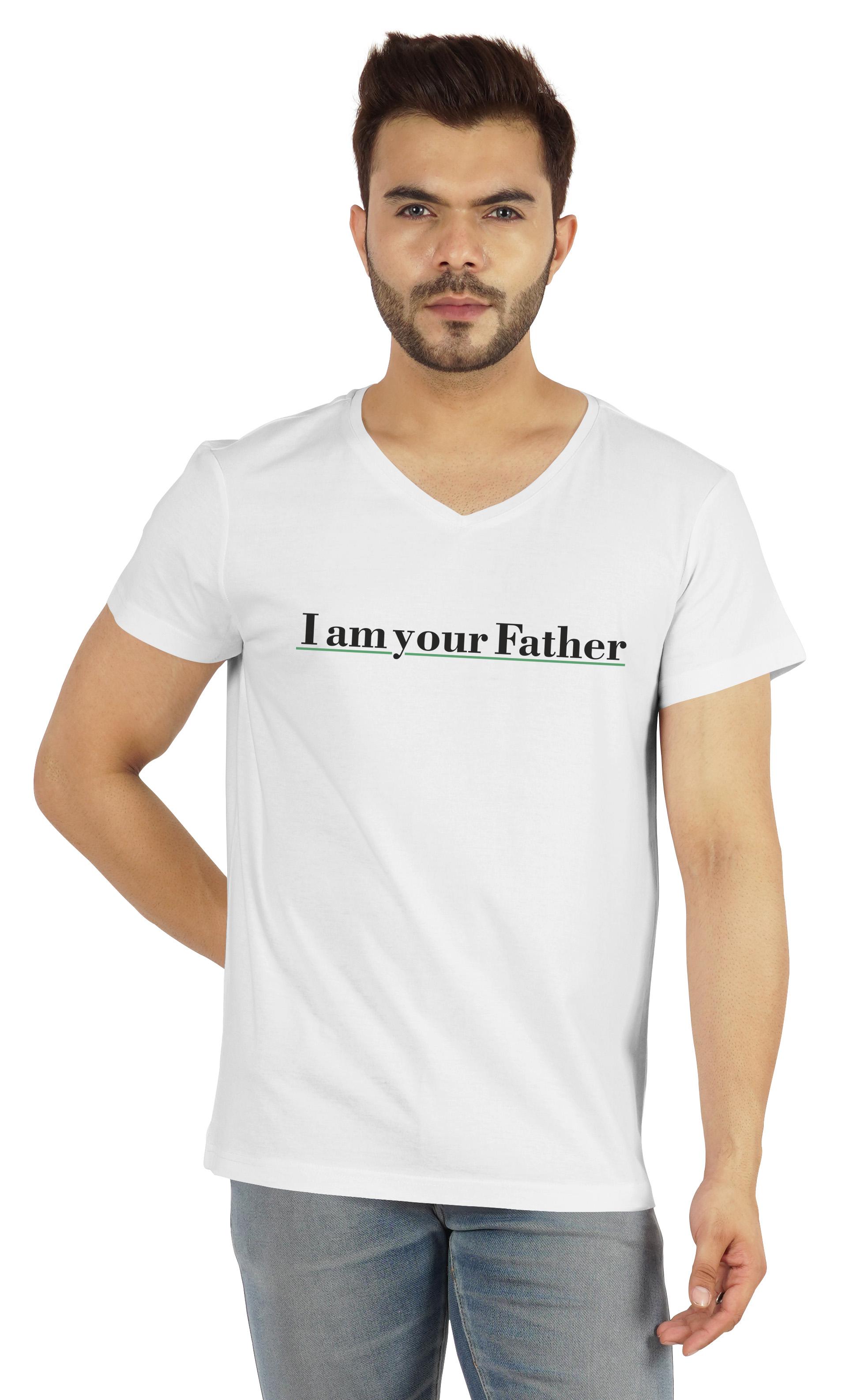 

Inkmeso Чоловіча футболка I am Your Father Футболка з графічним цитатою для тата на день батька XXL білий