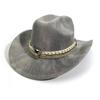 Western Cowboy Hat Men'S And Women'S Bull Head Accessories Peach Heart Top Jazz Hat Big Edge Top Hat