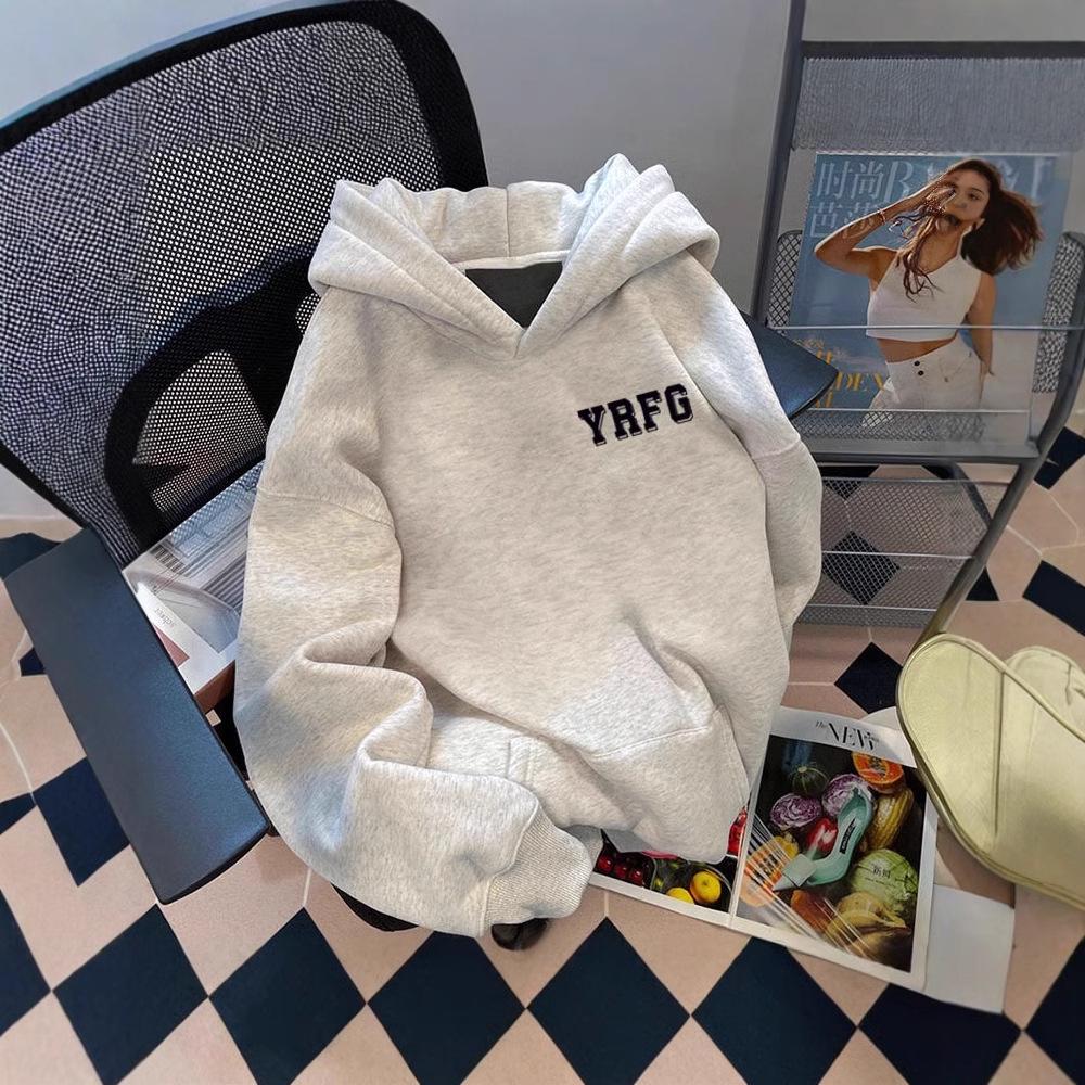 

500G Thick Unisex College Style Hooded Sweatshirt for Autumn/Winter Large