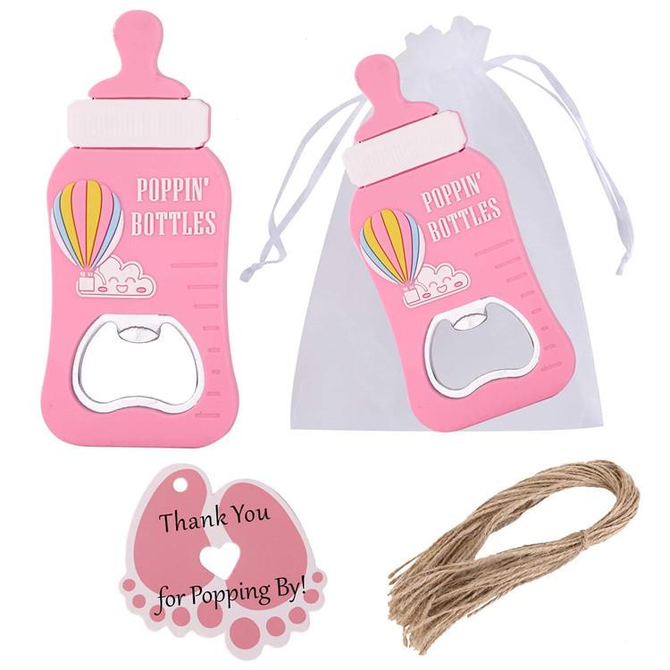 Creative Baby Bottle-Shaped Magnet Bottle Opener for Baby Shower Favors and Gifts