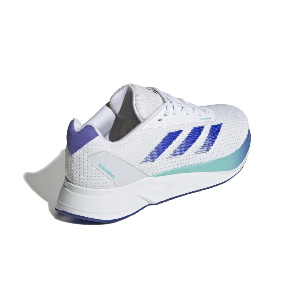 Adidas Duramo SL LZQ32 Running Footwear Aqua Size cm Shoes, White/Lucid Blue/Flash (IF9481), 27.0