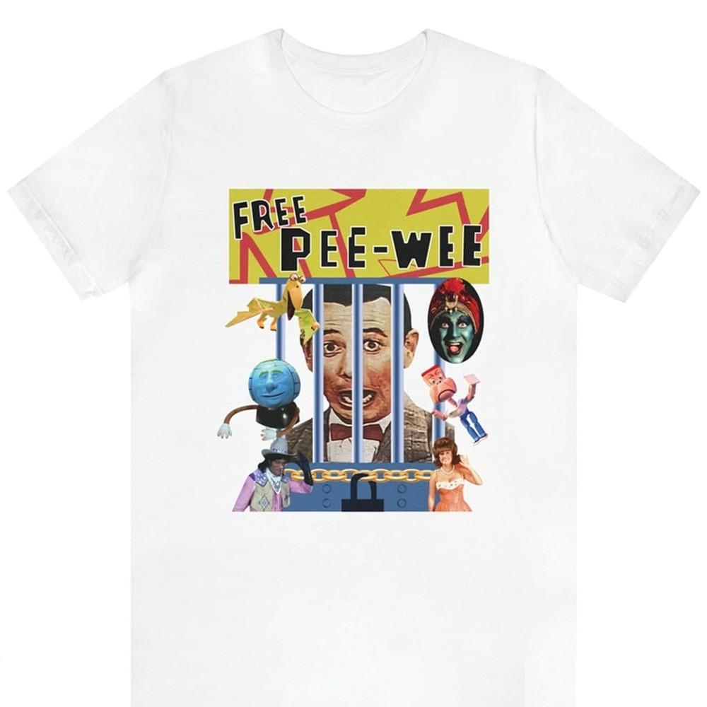 Retro Paul Reubens Pee-wee’s Playhouse Free Pee-wee Unisex T-Shirt S-5XL Unisex T-Shirt XXL