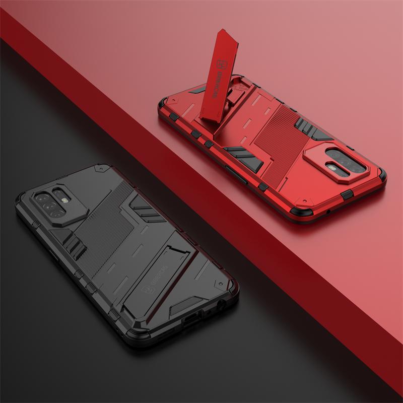 Per Oppo Reno5 Z 5G Custodia Bumper in Silicone Antiurto Armatura Rigida Cover Posteriore con Supporto Magnetico per Auto per Reno5Z 5 Z 6.43''