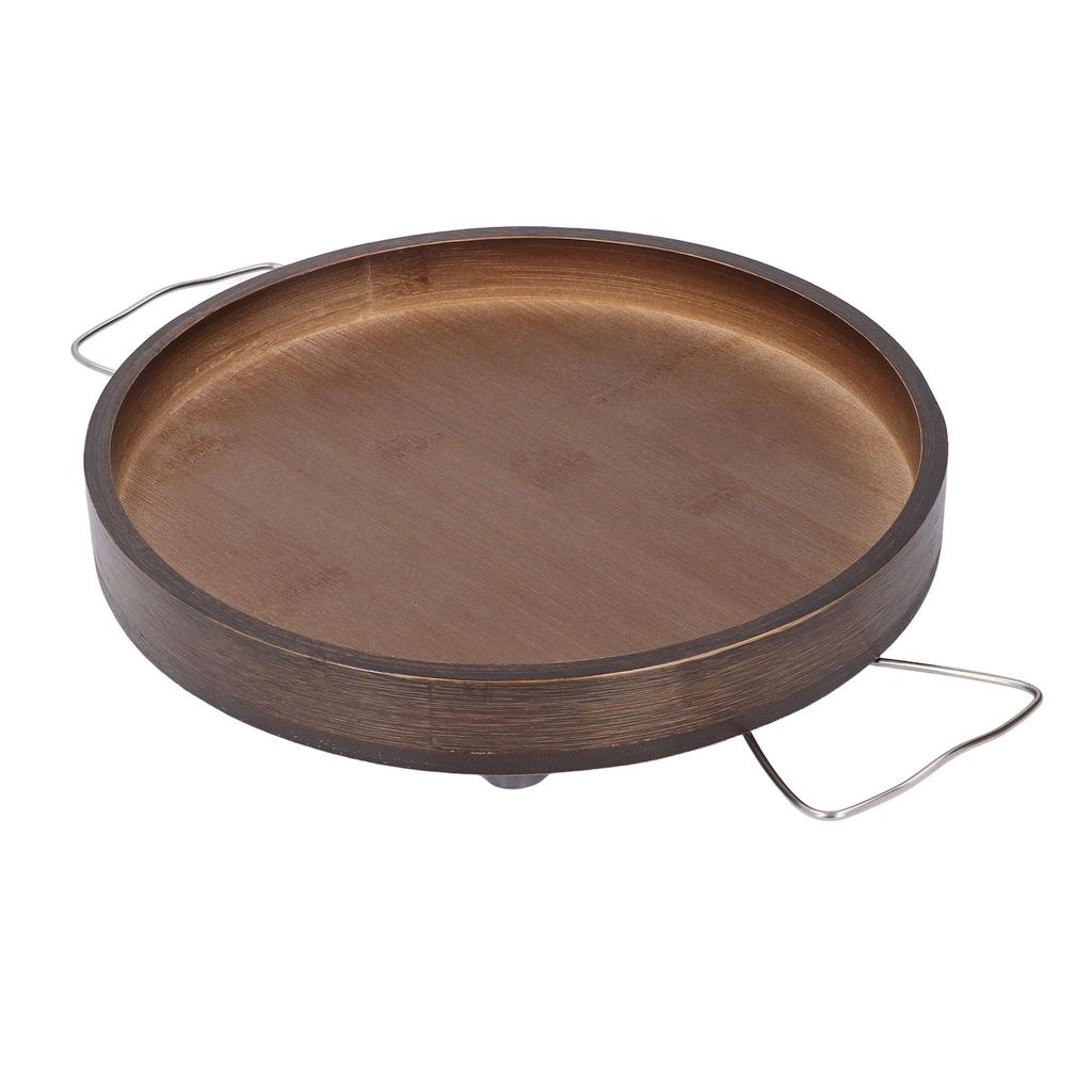 Round Arm Cup Holder Tray Folding Portable Multifuntional Anti Slip Armchair Organizer Wood Couch Ar