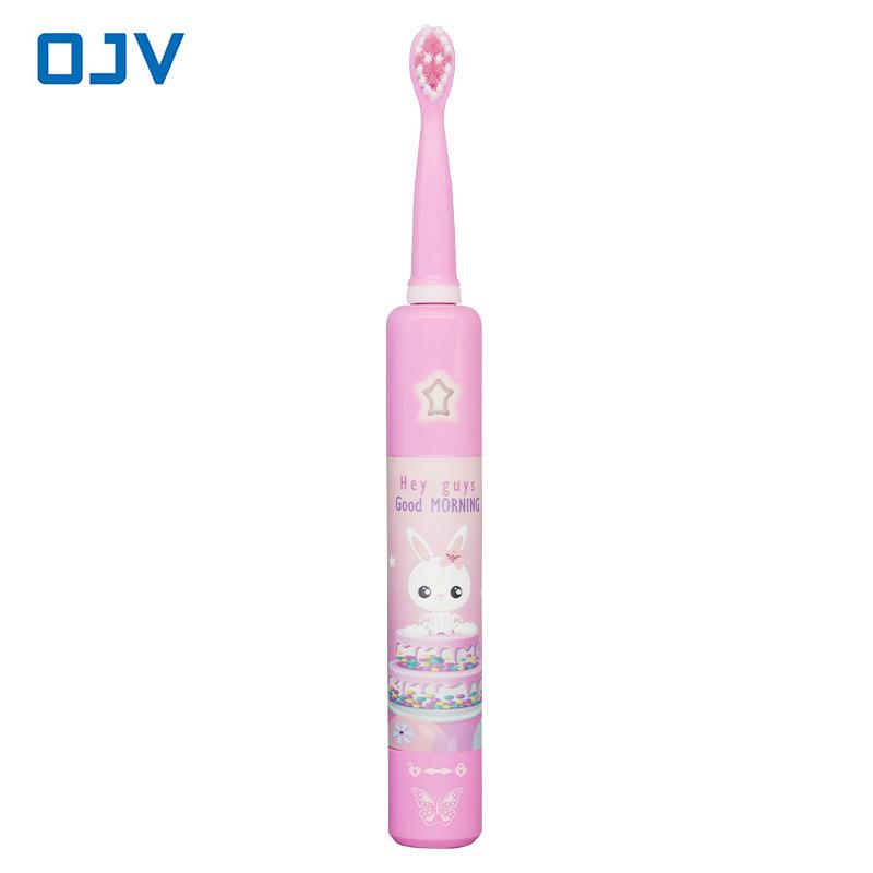 Kids' Sonic Electric Toothbrush Set, Ages 3-9, 3-Speed, USB Rechargeable, with Timer and Music.