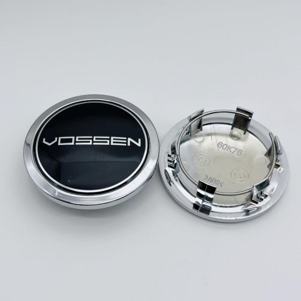 4 buc 76mm (Diametru interior 60mm) Capace Centrale Roți Auto Cu Emblema Logo Vossen Accesorii pentru Jante Porsche Hubcaps Roți Capac Butuc Înlocuire