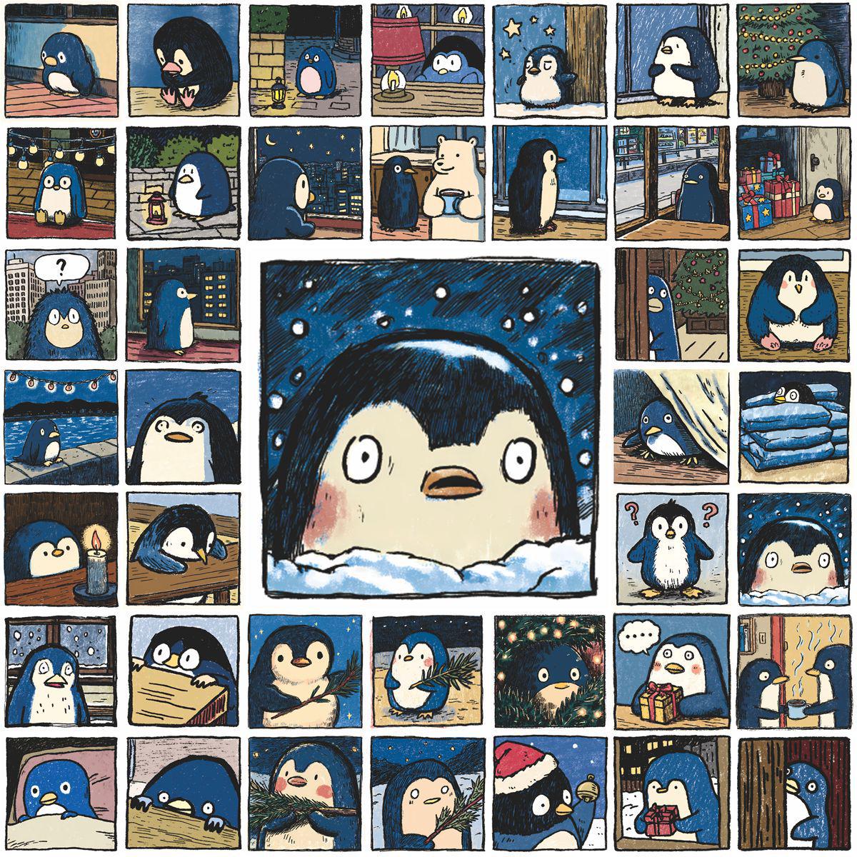 

48 Cartoon Penguin Waterproof Stickers for Phone Cases & Suitcases