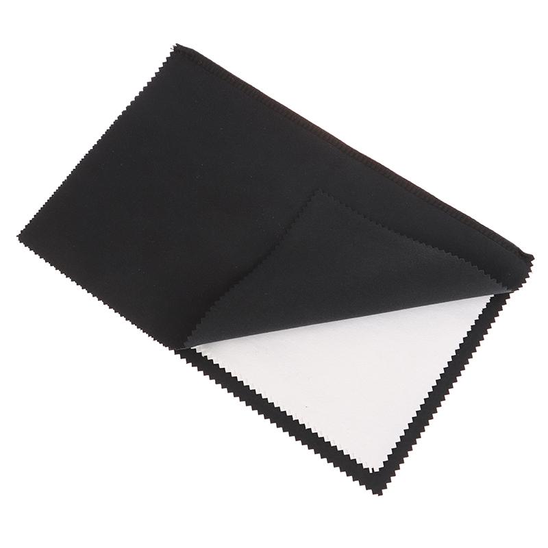 

Double-Layer Jewelry Polishing Cleaning Cloth Soft Wiping Cloth For Sterling Silver Gold Diamond Platinum Precious Stones Coins чорний