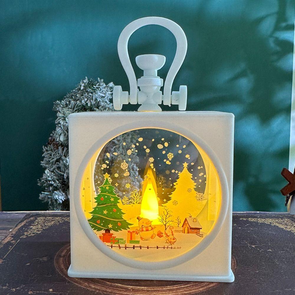 Christmas Tree Christmas Portable Lantern illuminated Christmas Hanging Lamp Navidad