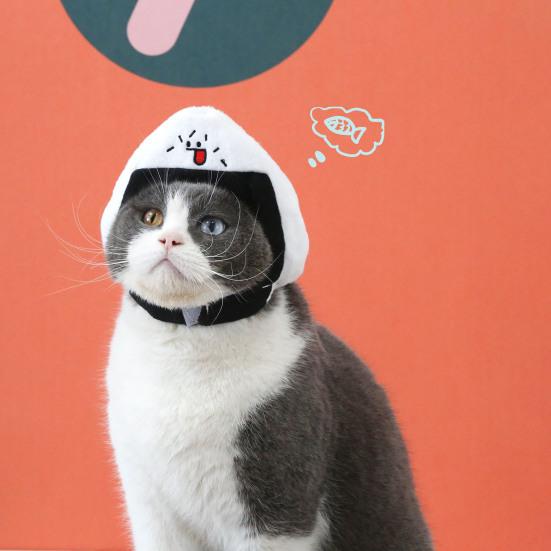 Pet Hat Attractive Eye-catching Adorable Cotton Cartoon Sushi Shape Pet Cat Dog Headwear Pet Supplies