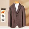 [Suede suit] Retro casual suit for men in autumn, durable, easy to maintain, high-end feel, single suit jacket