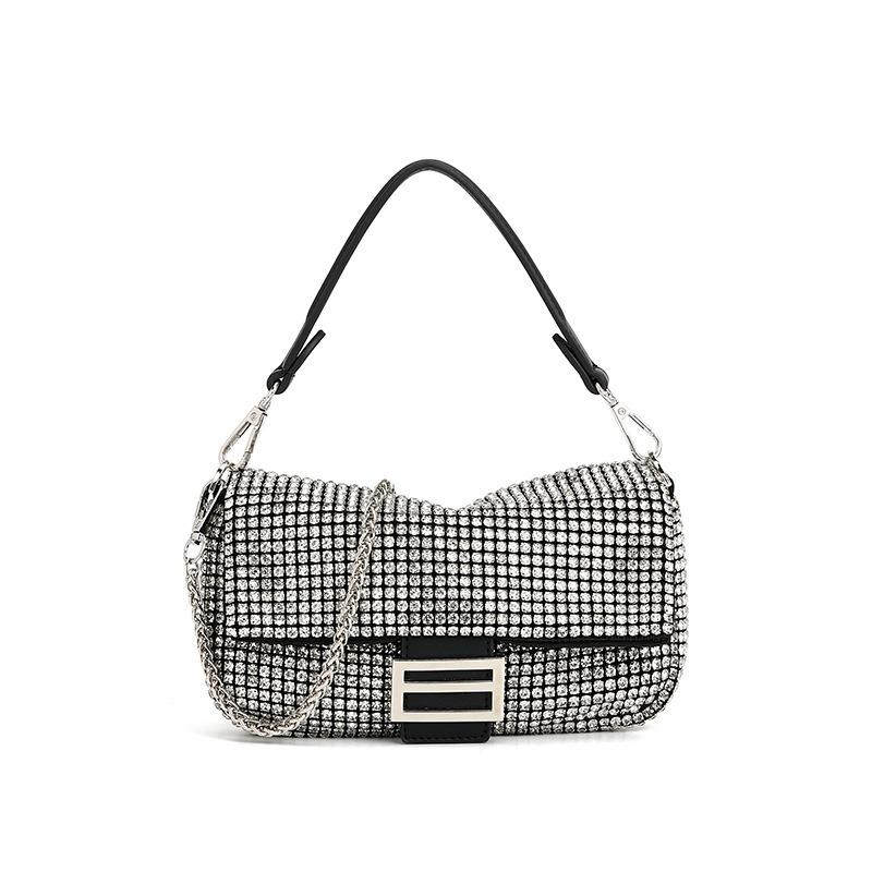 

Стильные и элегантные вечерние сумки для женщин, роскошные дизайнерские сумки через плечо с искусственными бриллиантами и сумочки, сверкающая сумка с бриллиантами