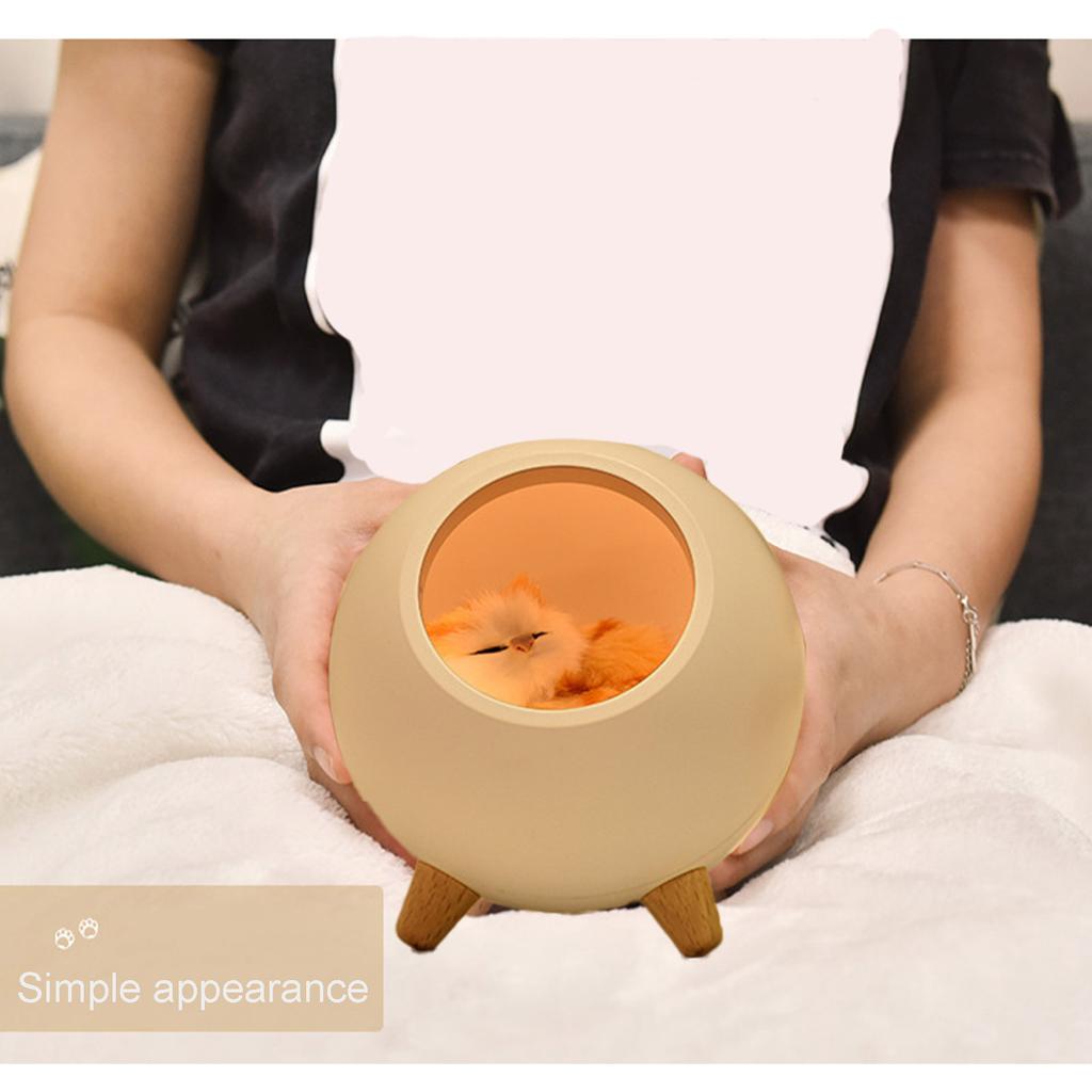 USB   Lamp Children Girls Bedroom Bedside Cartoon LED Sping Night Light Warm Light