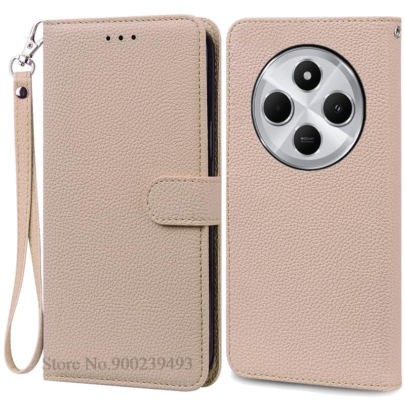 For Poco C75 Case Luxury Leather Flip Wallet Case For Poco C75 Case Xiaomi Poco C75 C 75 Case Silicone Book Cover Coque Fundas