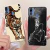 For Cover Samsung Galaxy M21 2021 Phone Case SM-M215G Shell Fashion Flower Soft Silicone Clear Cover For Samsung M21 2021 Fundas
