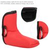Golf L shape Putter Headcover Slotted Blank PU Waterproof Fabric Thicken Plush Protection(red )