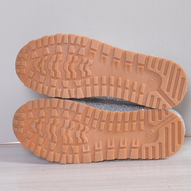 Plus Size Sequined Athletic Flats for Women Spring 2025 New Arrival Fashionable Casual Flats Comfortable Lightweight Women's Shoes