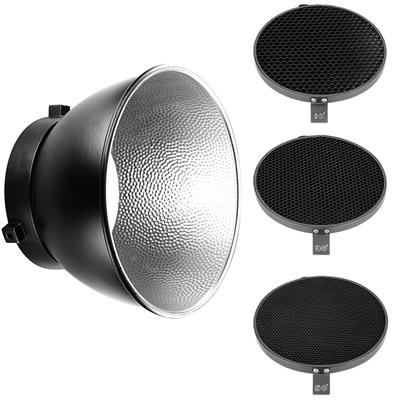 Neewer 18cm Standard Reflector Diffuser with Degree Honeycomb Grid Light Reflector Lampshade Dish for Bowens Mount Studio Light Strobe Flash 7"/