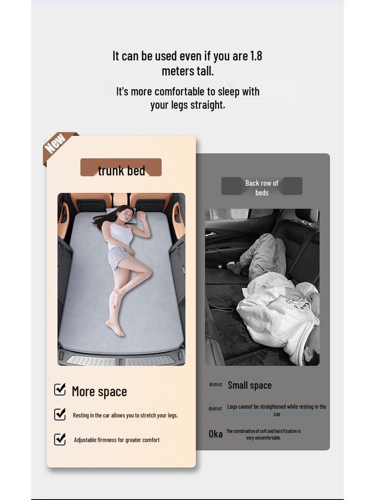 Inflatable Sleeping Mattress for BMW X1, X3, X5 Trunk and Rear Seat