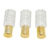3pcs Refillable Perfume Bottle 10ml Golden Cover Transparent Glass Refillable Perfume Container for Travel