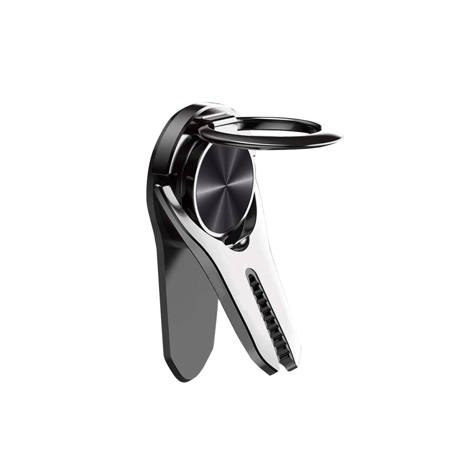 

Универсальное автомобильное крепление, магнитное автомобильное крепление-клипса для мобильного телефона, подставка-держатель на палец One Size чёрный