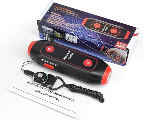 Electronic Whistle High Volume LED Safety Whistle - Portable Camping Referee Teacher Whistle