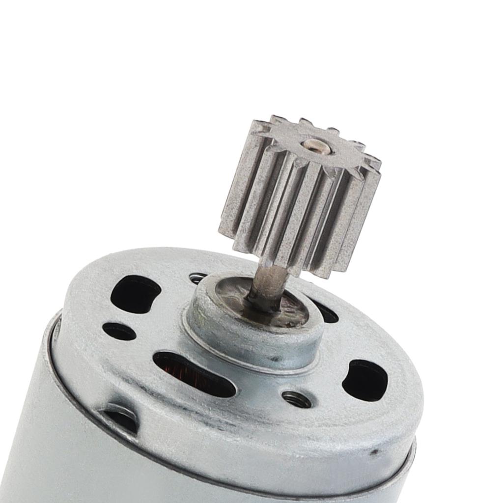 R390 12 Teeth DC Motor 6V 12V 12000-20000RPM High Speed Electric Motor for Remote Control Car, Kids Ride On Car SUV Parts