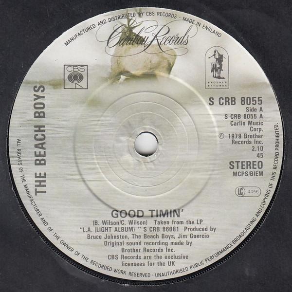 

7inch Record BEACH BOYS - Good Timin SCRB8055 Caribou Records 1979 UK Pop Used