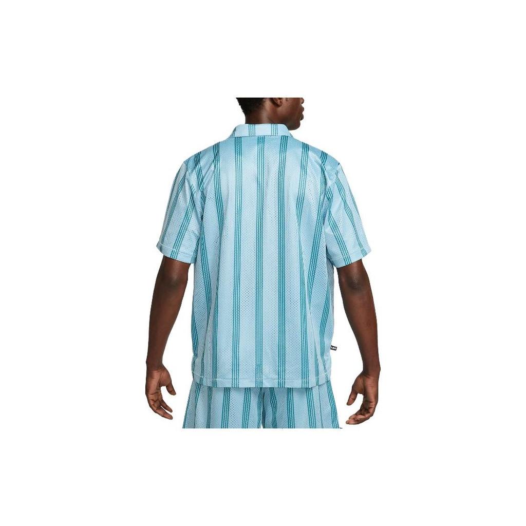 Nike T Shirts Men's Sky Blue Polo Collar Moderate Straight Fit DX0342-442