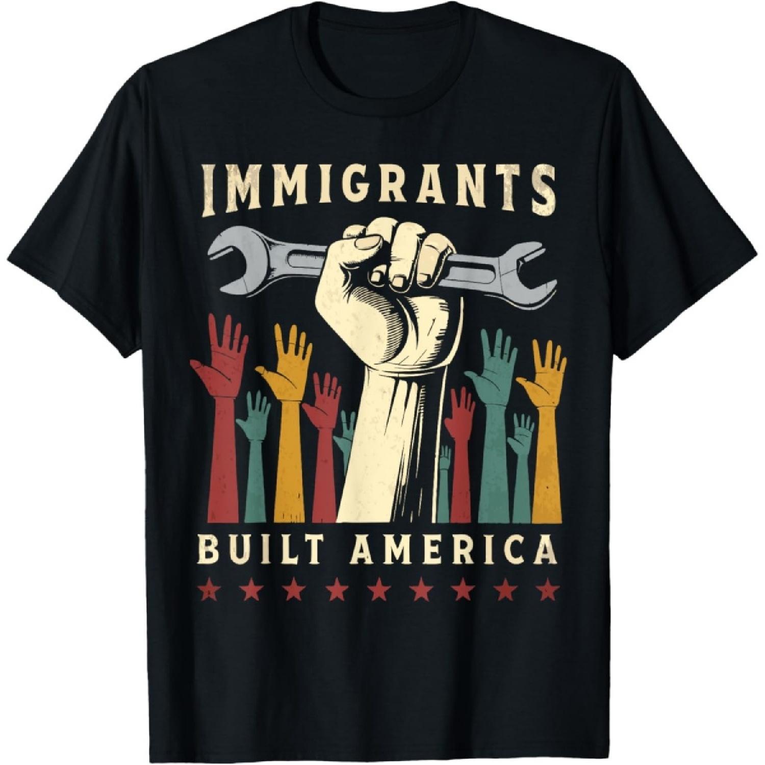 

Vintage Immigrant Strength USA Pride T-Shirt XXXXXL чорний