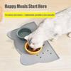 Large Size Silicone Pet Food Mat Waterproof Non-Slip Cat Dog Feeding Tray Easy Clean Dinner Bowl Mat Keeps Floor Clean