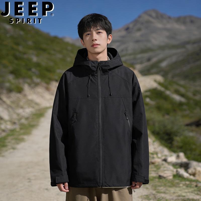 JEEP SPIRIT Unisex Outdoor Windbreaker Jacket