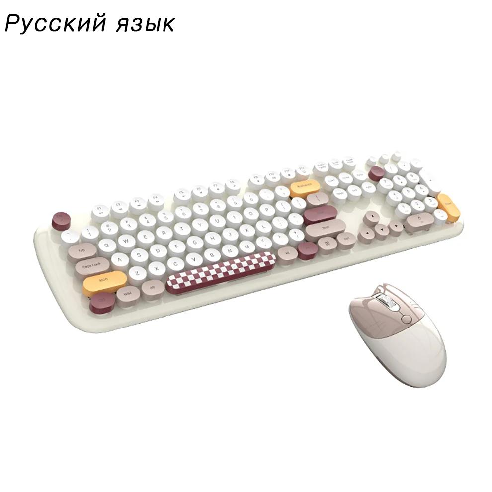 Combo de teclado y ratón inalámbricos de 2,4G, teclado inalámbrico