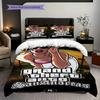 Urban Chaos Crime Bedding (1 * Duvet Cover + 2 * Pillowcase, Without Core) 2D Flat Bedding Set Duvet Cover and Pillowcase Soft and Comfortable