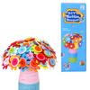 Flower Craft Kit for Kids: Colorful Buttons and Felt Flower Kit, Vase Arts Toy, Craft Project for Girls and Boys, Fun DIY Activity, Gift for Children