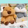 Entzückendes Weiches Und Flauschiges Capybara Und Husky Kuscheltier Kissen Für Mädchen Geschenk
