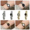 Small Ladies Pearl Bracelet Wristwatch Bead Stylish Oval Watch Women's Quartz Watch  Student