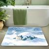 Starry Night Style Pikachu Print Non-Slip Floor Mat Doormat