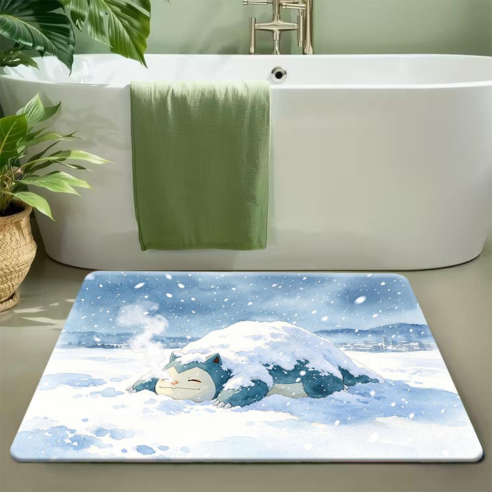 Starry Night Style Pikachu Print Non-Slip Floor Mat Doormat