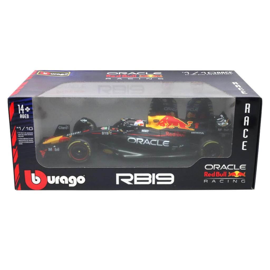 Bburago 2023 Model 1/18 Scale F1 Oracle Red Bull Racing RB19 #1 Max Vetterben / Diecast Model Car 18-18003 (#1)