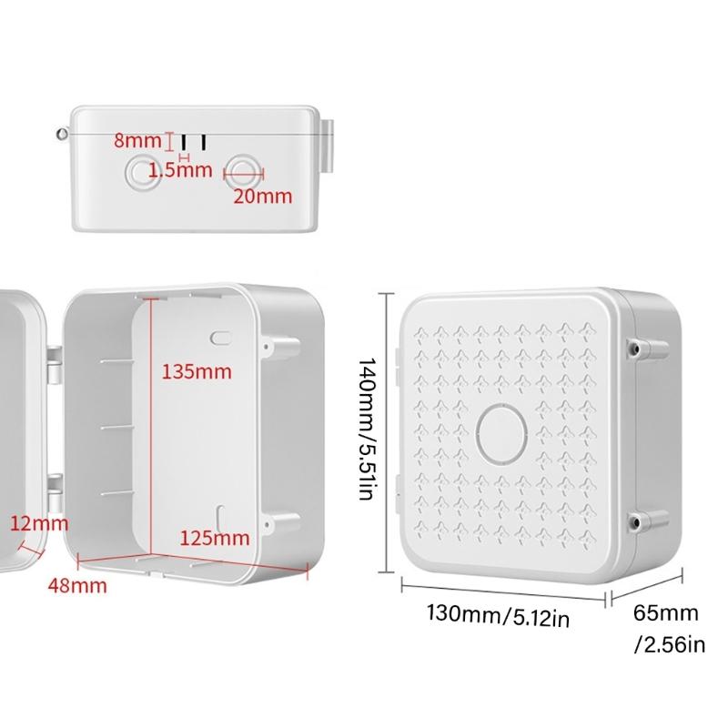 Venkovní bezpečnostní kamera Napájecí box Vodotěsné ochranné pouzdro Pro elektronická zařízení UV odolný plastový design