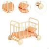 1/12 Dollhouse Baby Bed Miniature Furniture Room Realistic Photo Props with Mattress for DIY Model