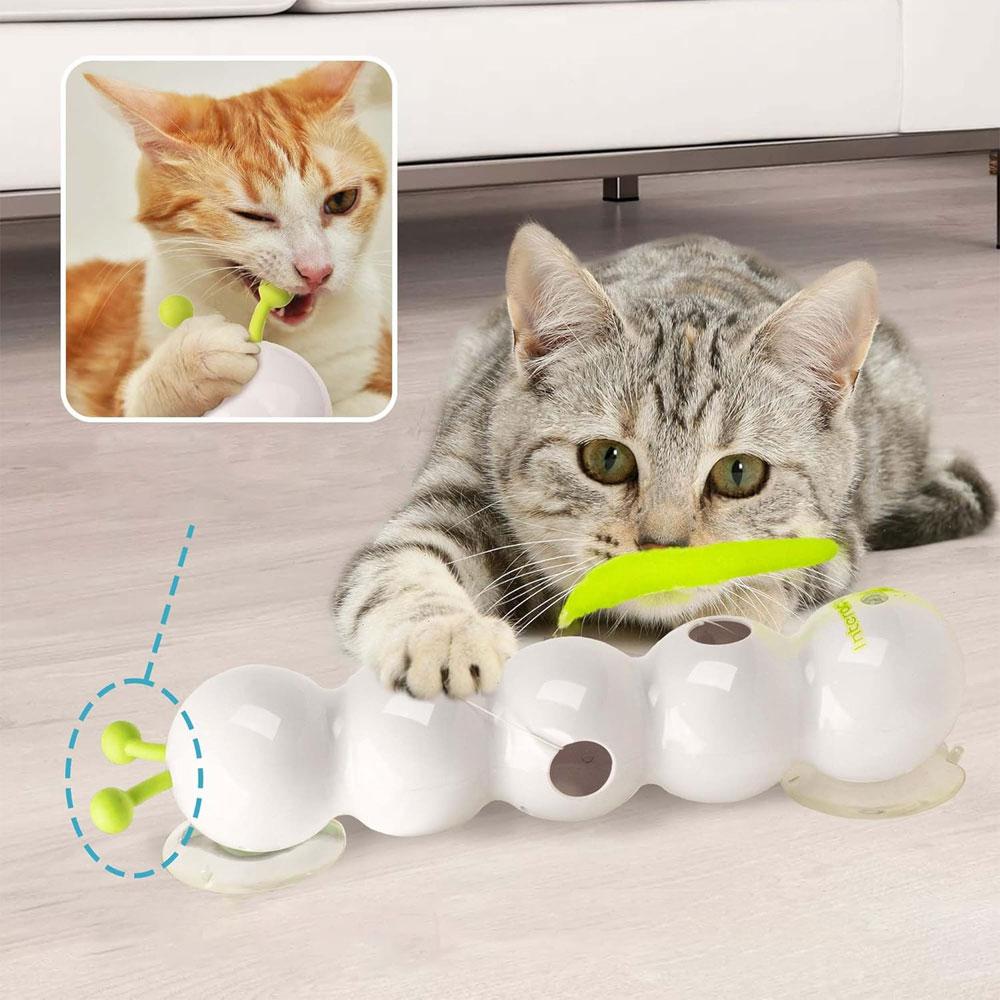 Intelligent Interactive Cat Stick Pro with Replaceable Prey Tail Suitable for Automatic Swing Durability In Multi Cat Households