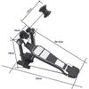 Drum Pedal Drum Beater with Single Chain Drive for Drummers, Bass Drum Pedal Beater, Percussion Part