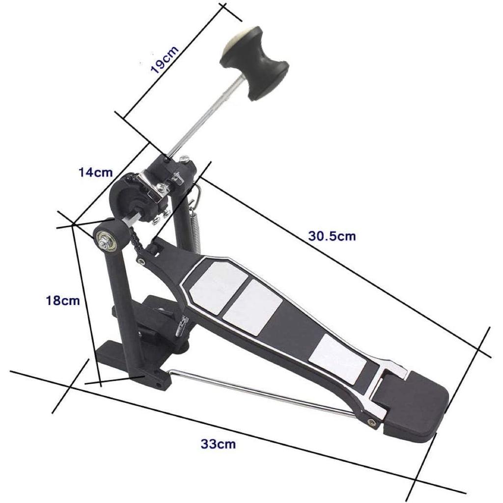 Drum Pedal Drum Beater with Single Chain Drive for Drummers, Bass Drum Pedal Beater, Percussion Part